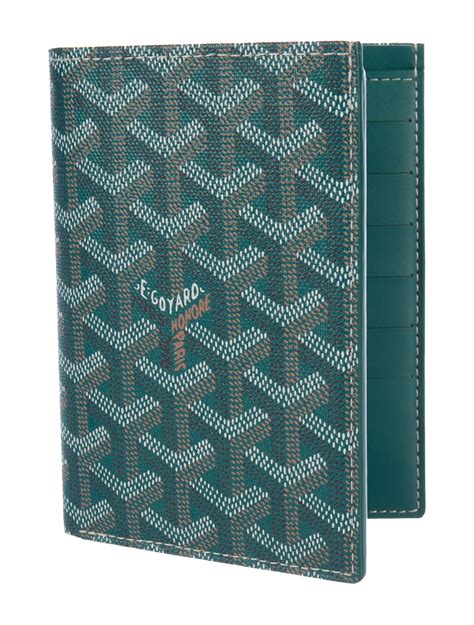 goyard green passport holder|goyard passport cover price.